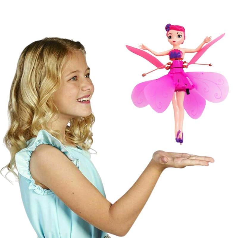 Flying Princess Fairy Toy with Infrared Hand Sensor & USB Rechargeable Hover Design | Flying Dolls for Girls | Labubu Doll Original | Kids Play Item Age 5 to 10