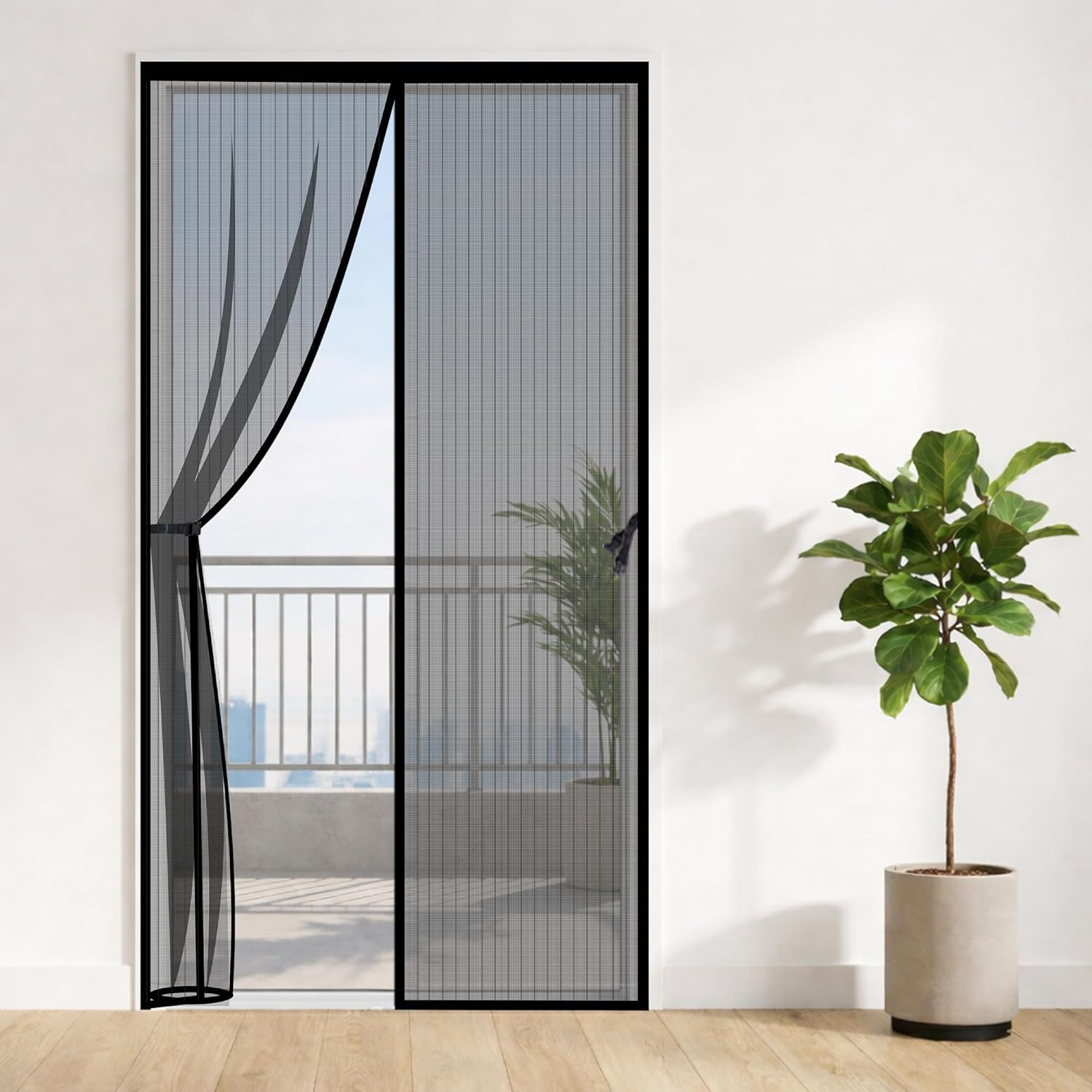 Mesh Screen Net Home Magnetic Foldable Anti Mosquito Door Curtains